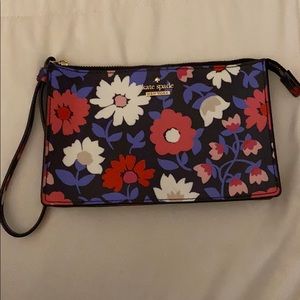 Kate Spade floral wristlet